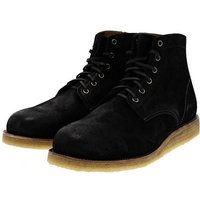 Sendra Boots KASPER CUNA CREPE Schwarz Stiefelette Rahmengenäht Herren Schnürstiefel von Sendra Boots