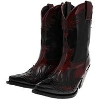 Sendra Boots LULU 17448 Schwarz Rot Stiefelette Rahmengenähter Damen Westernstiefelette von Sendra Boots