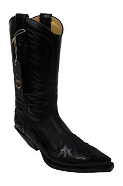 Sendra Cowboystiefel 3241 in schwarz incl. Roy Dunn´s Lederfett (43) von Sendra Boots