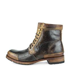 Sendra Boots - 10185 Cowboystiefel für Damen und Herren mit Schuhabsatz und runder Spitze - Cowboystiefel Style in Brown mit Aged-Effekt - Elegante Cowboystiefel - 42 von Sendra