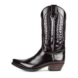 Sendra Boots - 2073 Cowboystiefel für Damen und Herren mit Schuhabsatz und verlängerter Spitze - Country Boots Style in Fuchsia - Elegante Cowboystiefel - 37 von Sendra