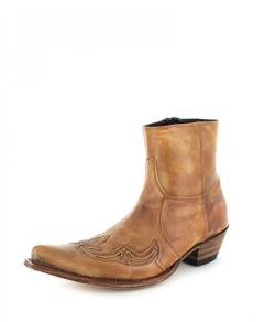 Sendra Boots 7783 Olimpia 023 Stiefelette für Damen und Herren Braun Westernstiefelette, Groesse:45 von Sendra