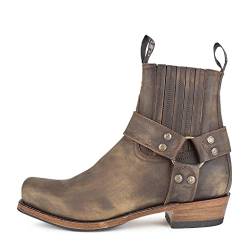 Sendra Boots - 8286 Cowboystiefel für Damen und Herren mit Schuhabsatz und runder Spitze - Country Boots Style in Braun - Elegante CowboyStiefel - 39 von Sendra