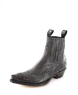 Sendra Boots Damen Herren 4660 Antracita Westernstiefelette Grau, Groesse:48 von Sendra