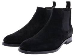Sendra Boots Herren Chelsea Boots 10615 Tom Stiefelette Leder Schuhe Schwarz 42 EU von Sendra