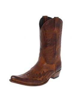 Sendra Boots Stiefel 12994 Braun Westernstiefel Cowboystiefel von Sendra