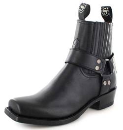 Sendra Boots Unisex Biker Boots 8286 Negro Lederstiefelette Bikerstiefelette Motorradstiefel Schwarz 42 EU von Sendra