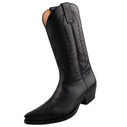 Sendra Cowboy Stiefel 2073 Schwarz, Schuhgröße:EUR 45 von Sendra