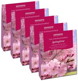 Naturkosmetik Farb- & Duftwechselbad Vorteilspack"Springtime", 5x 100 g von Sensena