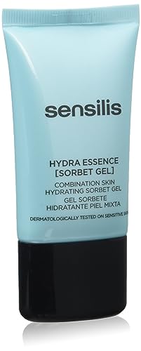 Sensilis - Hydra Essence Sorbet Gel, Ultra-Feuchtigkeitsspendende Behandlung, Mit Hyaluronsäure Indische Wassernabel, Granatapfel und Sheabutter, Für Mischhaut und ölige Haut, Ocean Respect - 40 ml von Sensilis