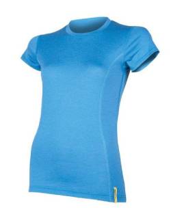 Sensor Merino Wool Damen T-Shirt SS blau L von Sensor