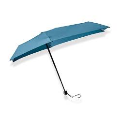 senz ° Micro Winddichter Regenschirm – manuell zusammenklappbar – Spring Lake Blue – 80 x 74 cm von Senz