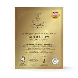 Seoulista Beauty® Gold Glow Advanced Clinic Formulierung Instant Facial™ – Beauty Face Mask – preisgekrönt – angereichert mit aktiven Pflanzenstoffen – die ultimative Anti-Aging-Behandlung – 30 ml von Seoulista Beauty