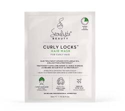 Seoulista Beauty Curly Locks Haarmaske – lockiges, gewelltes und strukturiertes Haar | stellt Feuchtigkeit, Definition und Glanz für lockiges Haar wieder her, Beige von Seoulista Beauty