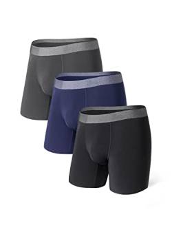 Separatec Retroshorts für Herren 2.0 Bambus Rayon Doppelbeutel Unterwäsche 3er Pack von Separatec