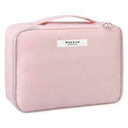 Seprendi Kosmetiktasche für Damen, Kosmetiktasche, Reisetasche, Kulturbeutel für Mädchen, Make-up-Tasche, Pinseltaschen, wiederverwendbare Kulturtasche, Rosa, rose von Seprendi