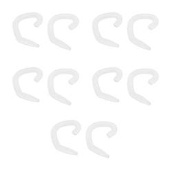 Septpenta 5 Paar Silikon Schutzhaken, Gesichtsschutz Ohrbügel, Wiederverwendbare Anti Rutsch Ohrgriffe, Angenehm zu Tragen, Kartenschlitz Design Reduziert Effektiv Schmerzen (Weiß) von Septpenta