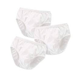 Serecofo 3er Pack Slips für Jungen in Weiß aus Gekämmter Baumwolle Unterwäsche für Kleine und Jungen Teenager 2-15 Jahre Einfarbig Boxershorts Weich und Bequem von Serecofo