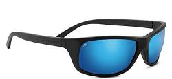 SERENGETI BORMIO SUNGLASSES (SATIN BLACK FRAME POLARIZED PHD 555NM BLUE LENS) von Serengeti