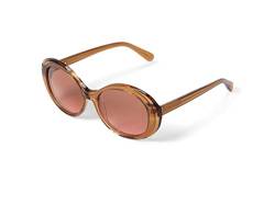 Serengeti Unisex Bacall Sonnenbrille, Shiny Crystal Caramel Brown von Serengeti