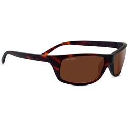 Serengeti Unisex Bormio Sonnenbrille, Matte Dark Tortoise, M von Serengeti