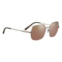 Serengeti Unisex Loy Sonnenbrille, Glänzendes helles Gold, M von Serengeti