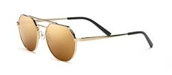 Serengeti Unisex Shelby Sonnenbrille, Shiny Light Gold von Serengeti