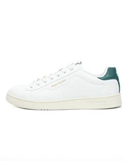 Sergio Tacchini Capri Herren Sneaker Schnürschuh Herrenschuh Schuhe für Herren White DK Green (358) Gr. 43 von Sergio Tacchini