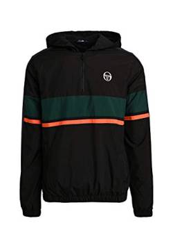 Sergio Tacchini Herren Kapuzenjacke CABIX Jacket, Black / Botanical, L von Sergio Tacchini