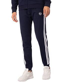 Sergio Tacchini Herren Sporthose New Damarindo weiß/Nachtblau L von Sergio Tacchini