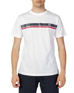 Sergio Tacchini Herren T-Shirt E Homme Stripe A Tshirt, Weiß/Marin, M von Sergio Tacchini