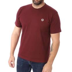 Sergio Tacchini Iconic Herren-T-Shirt, Bordeaux, rot, XL von Sergio Tacchini