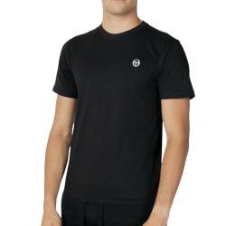 Sergio Tacchini Iconic Herren-T-Shirt, Schwarz, Schwarz , XL von Sergio Tacchini