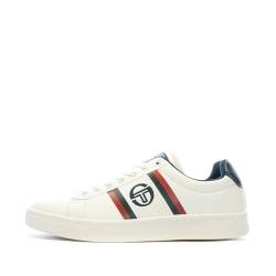 Sergio Tacchini Nizza Flag Sneaker für Herren, Weiß, weiß, 43 EU von Sergio Tacchini