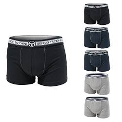 Sergio Tacchini Set mit 6 Paar Slip/Boxershorts für Herren, sortierte Baumwolle, bielastisch L von Sergio Tacchini