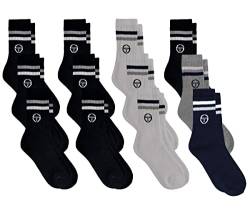 Sergio Tacchini Socken Tennis für Herren 12er Pack Assorted Mixed 39/42 von Sergio Tacchini