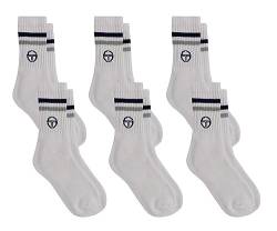 Sergio Tacchini Socken Tennis für Herren 6er Pack Weiß 43/46 von Sergio Tacchini