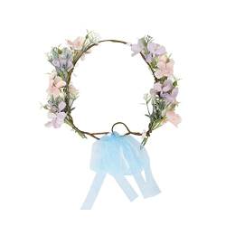 Blumen-Stirnband, verstellbares elegantes Blumenkronen-Aussehen Exquisites Blumen-Haarband für Hochzeitsfest-Festival von Serlium