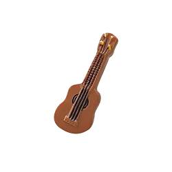 Kleine Gitarren-Haarnadel, Mini-Seitenclip, niedliches Mädchen, altersreduzierender -Clip, modische Kopfbedeckung Schmuck Bewertung (Brown, One Size) von Serria