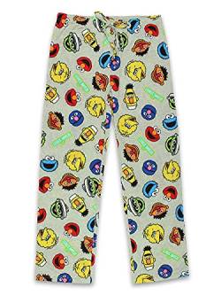 Sesame Street Elmo Cookie Monster Junior Women's Pajama Pants (Large, Gray) von Sesame Street