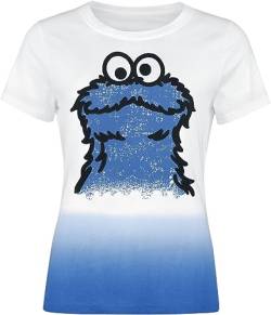 Sesamstraße Cookie Monster Frauen T-Shirt Multicolor S von Sesame Street