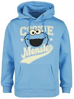 Sesamstraße Cookie Monster Männer Kapuzenpullover hellblau L von Sesame Street