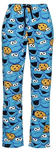 Sesamstraße Krümelmonster - Gesicht Frauen Pyjama-Hose blau 3XL von Sesame Street