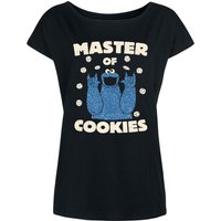 Sesamstrasse Master Of Cookies Damen Loose-Shirt schwarz von Sesame Street