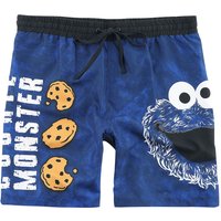 Sesamstraße Badeshort - Cookie Monster - Face - M bis 3XL - für Männer - Größe 3XL - blau  - EMP exklusives Merchandise! von Sesamstraße