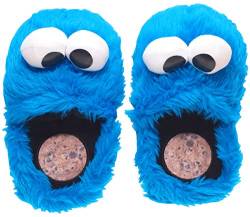 Sesamstrasse Hausschuhe Größe M 38-40 Krümelmonster 3D Slipper Cookie Monster Schuhe Shoes von Sesamstrasse