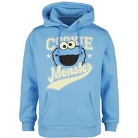 Sesamstraße Kapuzenpullover - Cookie Monster - S bis XXL - für Männer - Größe L - hellblau  - EMP exklusives Merchandise! von Sesamstraße
