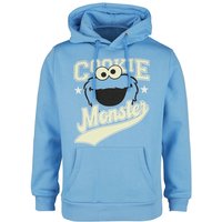 Sesamstraße Kapuzenpullover - Cookie Monster - S bis XXL - für Männer - Größe M - hellblau  - EMP exklusives Merchandise! von Sesamstraße