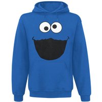 Sesamstraße Kapuzenpullover - Monster - S bis M - für Männer - Größe M - royalblau  - Lizenzierter Fanartikel von Sesamstraße