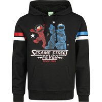 Sesamstraße Kapuzenpullover - Sesame Street Fever - Elmo und Krümelmonster - S bis XXL - für Männer - Größe XXL - schwarz  - EMP exklusives von Sesamstraße